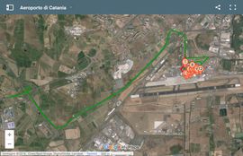 Mappa dell'aeroporto di Catania
