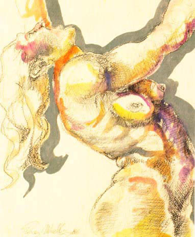 Mirella Pipia - Watercolor - Shouting women