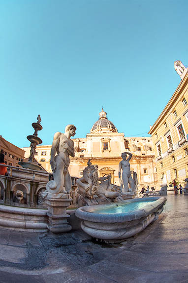 Sizilien - Palermo - Fontana Pretoria - Kirche 'Santa Caterina'