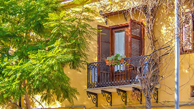 Case vacanza nella Casa Maria \u00e0 Santa Flavia - Balcone dell'appartamento Stella