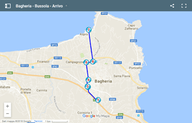 Bagheria - Bussola - Arrivo