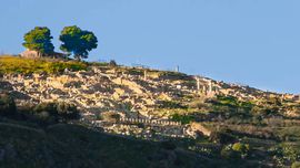 Santa Flavia - Panoramica delle rovine dell'antica città di Solunto