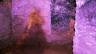 Tunnel sotto un edificio a Santa Flavia