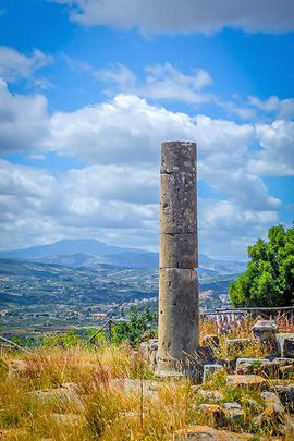 Säule in der antiken Stadt Solunto