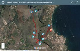 Kompass - Monte Catalfano - Percorso escursionistico orientale