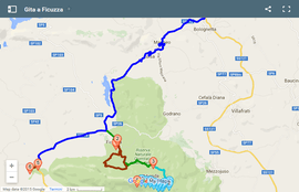 Mappa per una gita allo Zingaro