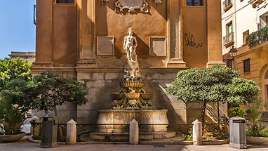 The Fountain of Saturn in Trapani