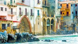 The old port of Cefalu
