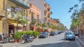 Corso Filangeri is the main shopping street of Santa Flavia