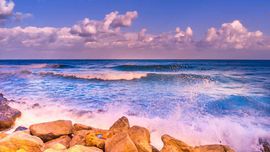 The sea close to Santa Flavia