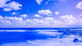 The blue sea of Santa Flavia