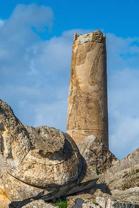 Column in the ancient city of Selinunte