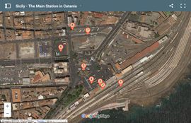 Map of the Main Station in Catania