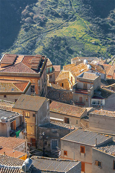 Sizilien - Sclafani Bagni - Dächer