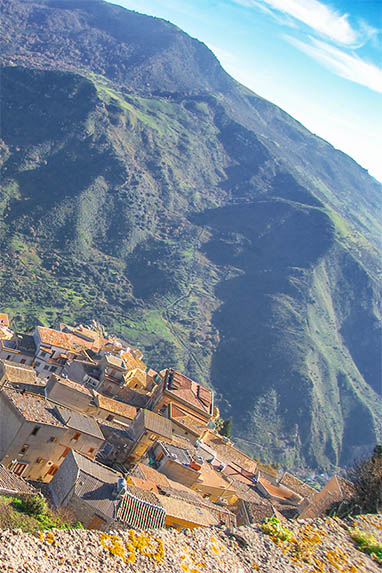 Sizilien - Sclafani Bagni - Bergpanorama
