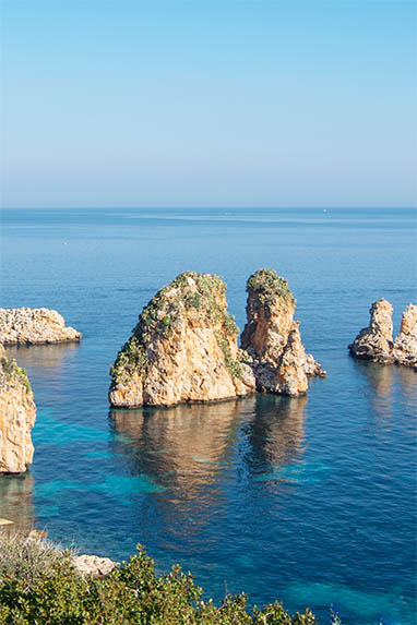 Sizilien - Scopello - Kliff