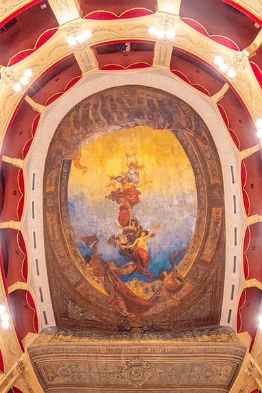 Sizilien - Cefalu - Die Decke des kommunalen Theaters