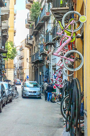 Sizilien - Palermo - Fahrrad - Kinder