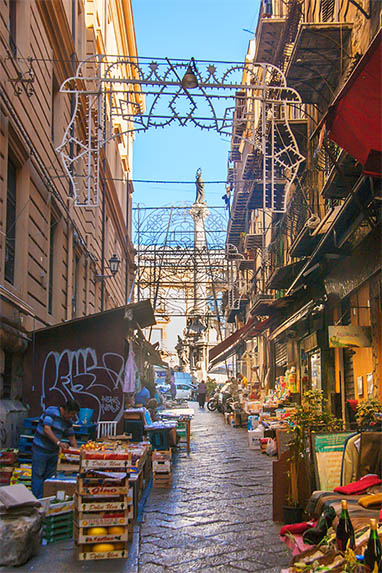 Sizilien - Palermo - Gassen - Markt