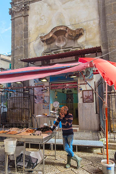 Sizilien - Palermo - Mercato del Capo - Fischgeschäft