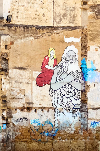 Sizilien - Palermo - Street Art - Petrus