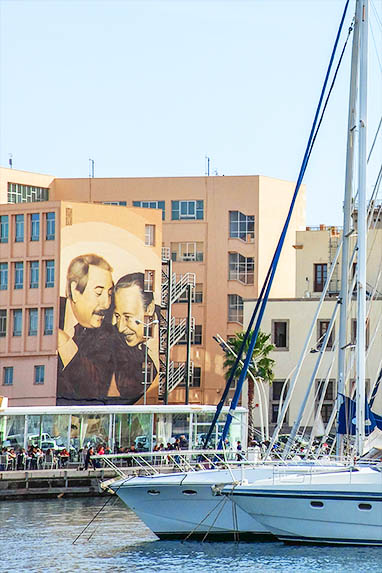 Sizilien - Palermo - Yachthafen - Wandbild