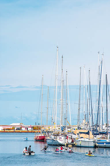 Sizilien - Palermo - Yachthafen - Paddler