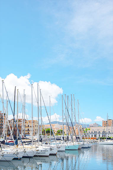 Sizilien - Palermo - Yachthafen - Wolken