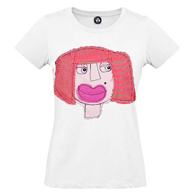 Sizilien - Mode - Filly Biz - T-Shirt - Frau mit roten Haaren