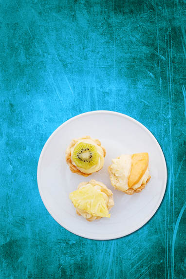 Gebäck und süsse Teilchen - 'Cestini' - Fruchtkörbchen