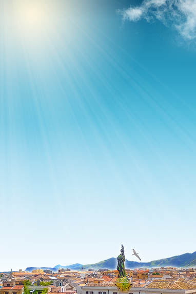 Sizilien ☀+ Winterurlaub und Überwintern - Über den Dächern von Palermo