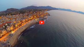 Eyefly Goliath quadcopter in Aspra, Bagheria (Sicily) after sunset