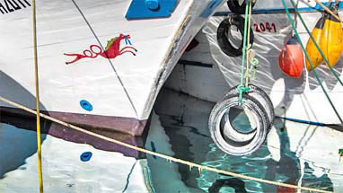 Santa Flavia - Anleger im Hafen von Porticello