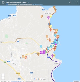 Porticello - Stadtplan