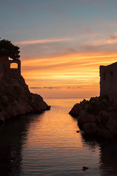 Sizilien - Santa Flavia/Sant'Elia - Badebucht im Sonnenaufgang